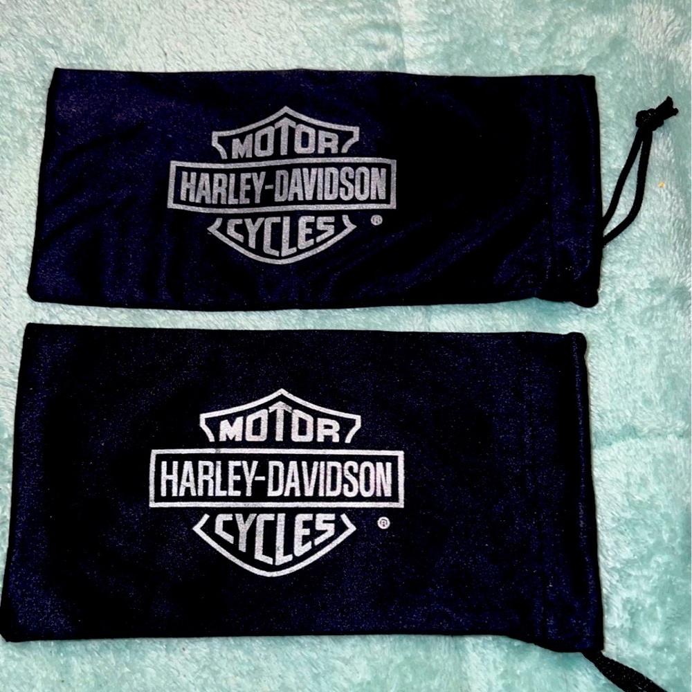 2 Harley Davidson Cloth Glasses cases